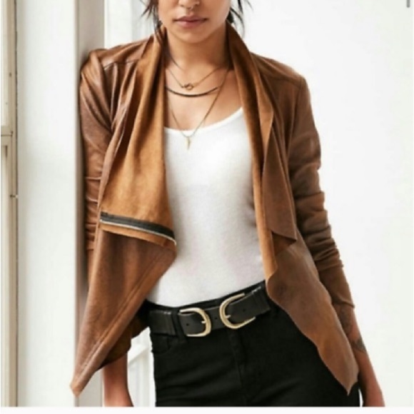 Urban Outfitters Silence + Noise Riley Vegan Leather Jacket - Picture 2 of 9